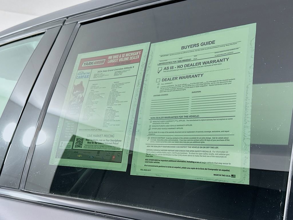 Certified 2024 Jeep Grand Cherokee Altitude image 16