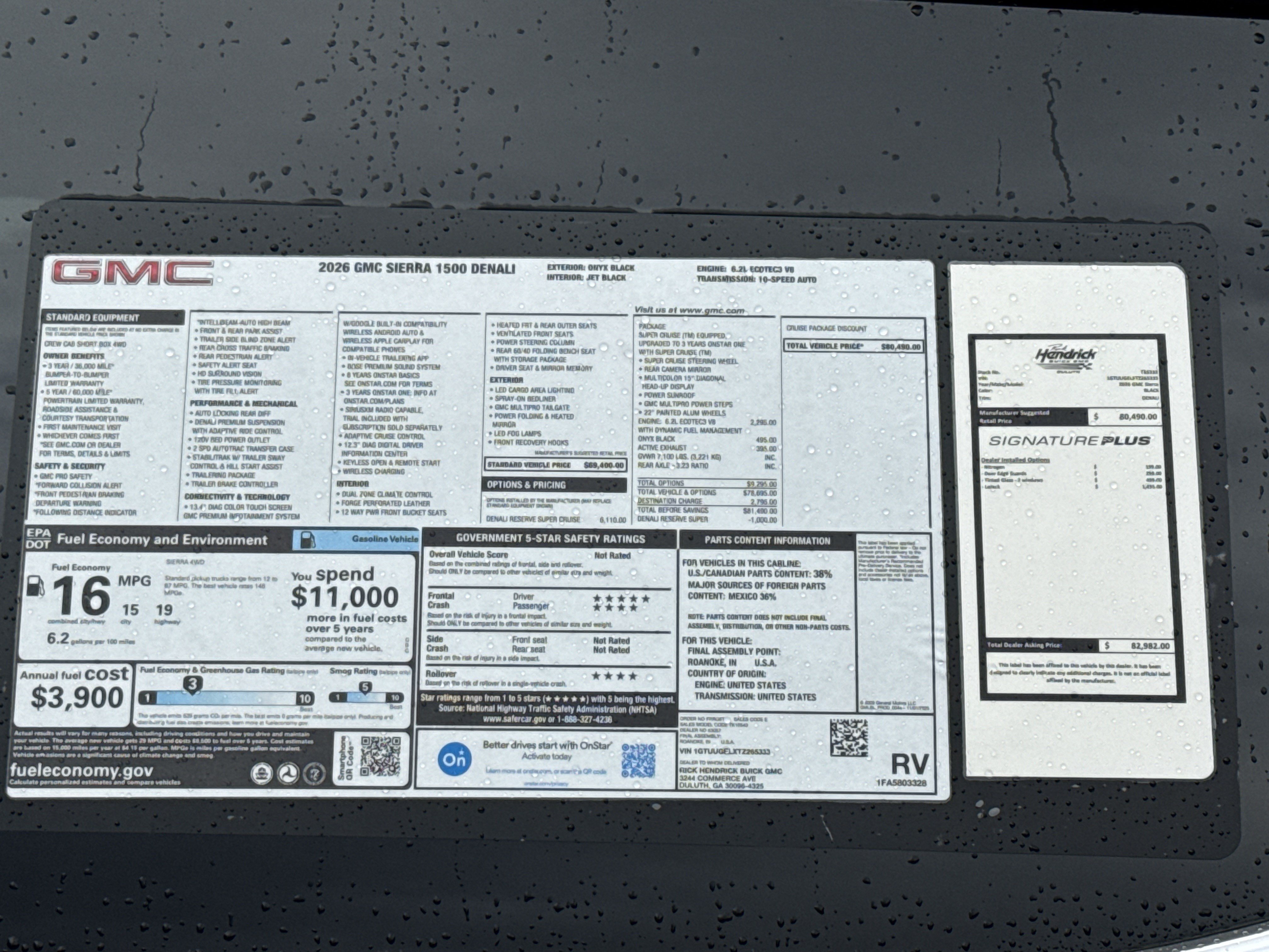 New 2026 GMC Sierra 1500 Denali AWD/4WD image 36