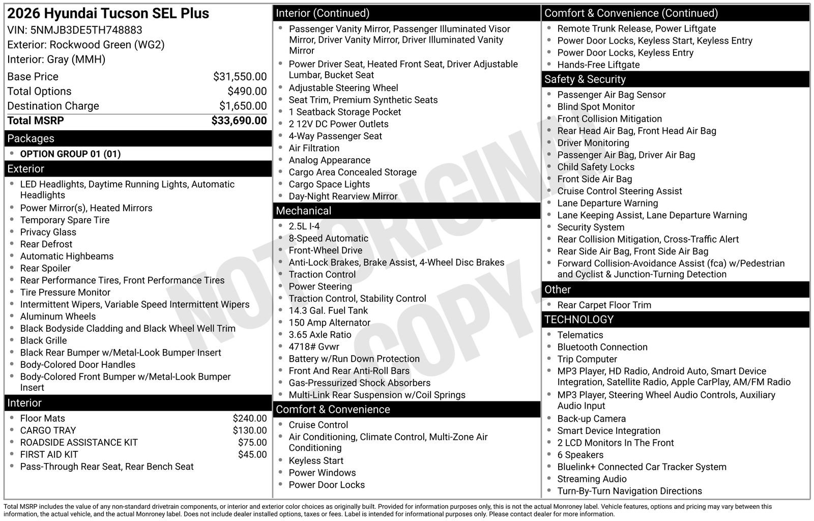 New 2026 Hyundai Tucson SEL FWD image 21