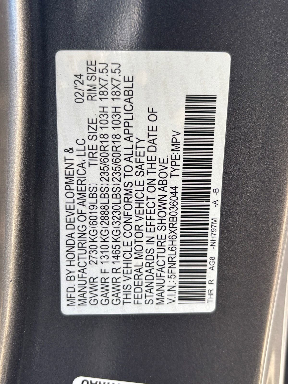 Used 2024 Honda Odyssey EX-L image 33