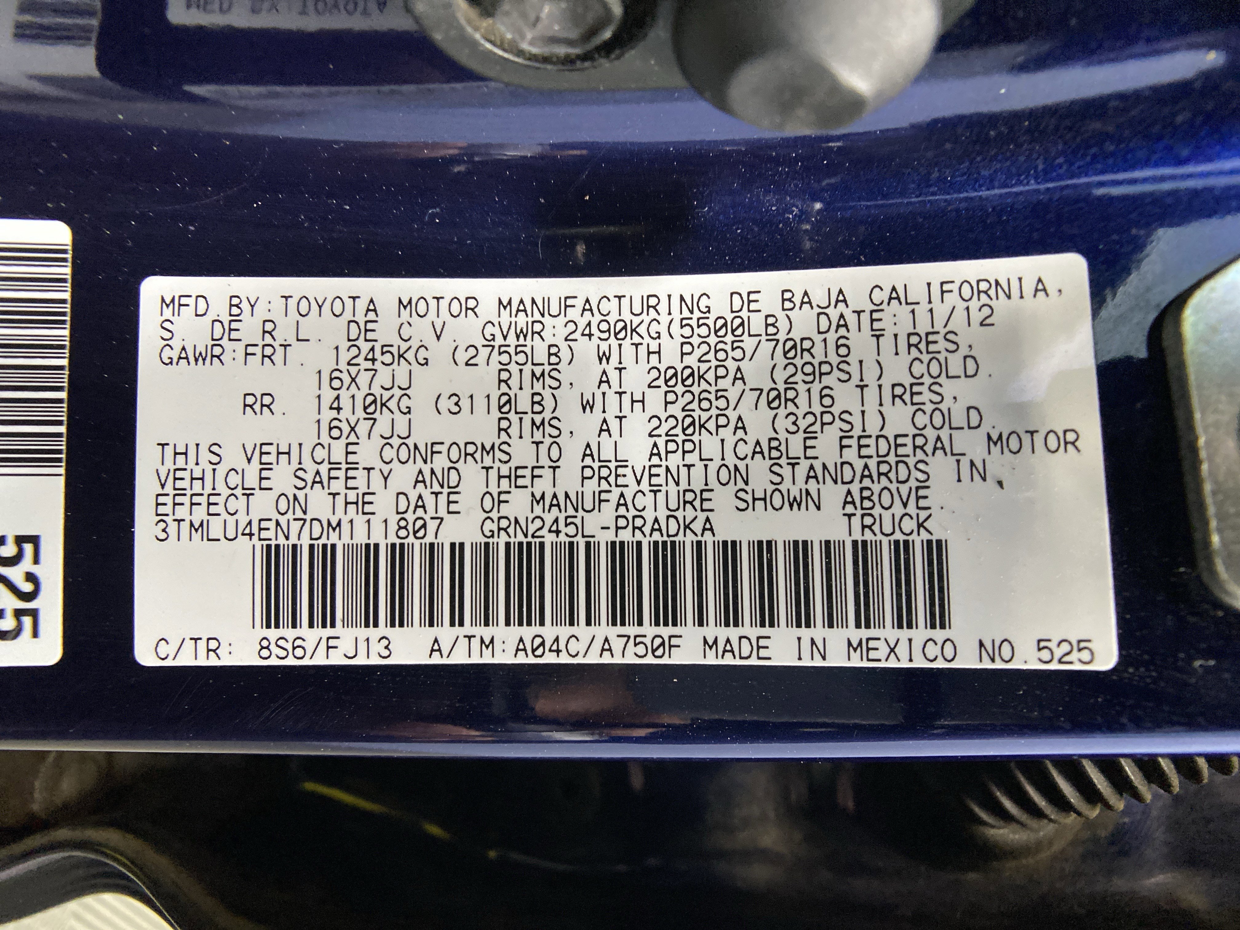 Used 2013 Toyota Tacoma 4x4 Double Cab w/ TRD Off-Road Pkg image 4