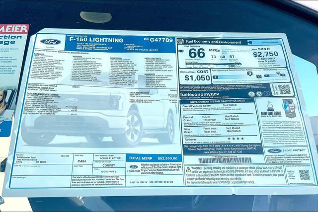 New 2023 Ford F150 Lightning Platinum AWD/4WD image 14