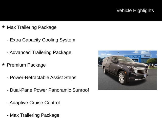 Used 2022 Chevrolet Suburban High Country w/ Premium Package image 2