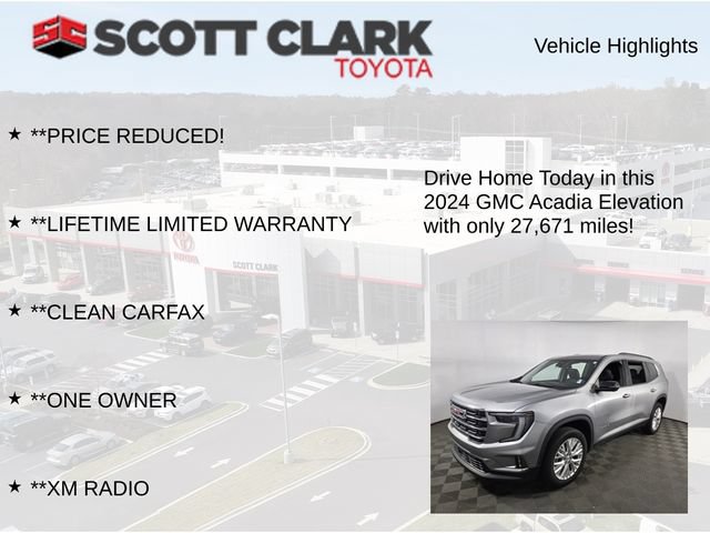 Used 2024 GMC Acadia Elevation FWD image 12