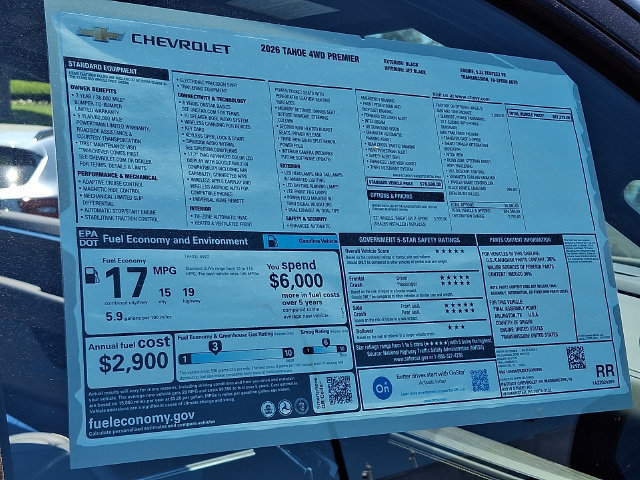 New 2026 Chevrolet Tahoe Premier w/ Sun And Tow Package AWD/4WD image 11