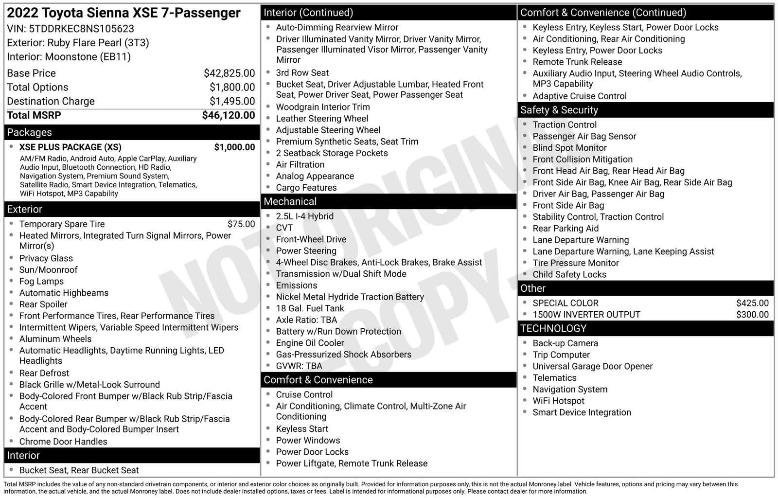 Used 2022 Toyota Sienna XSE w/ XSE Plus Package FWD image 39