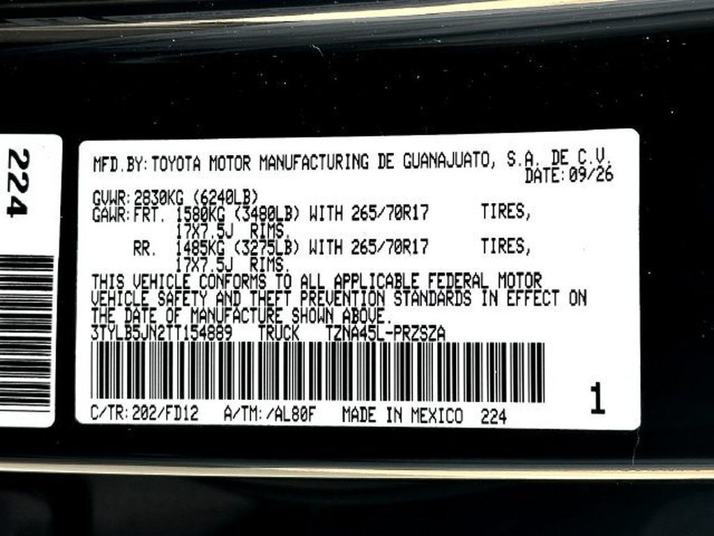 New 2026 Toyota Tacoma TRD Off-Road AWD/4WD image 25