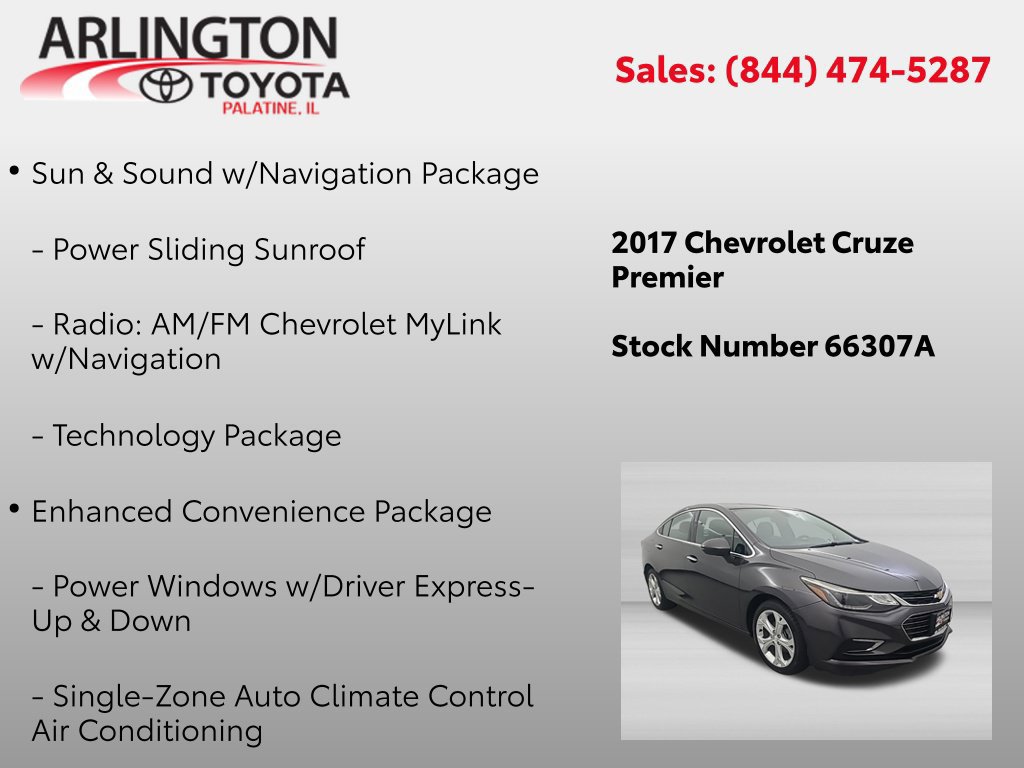Used 2017 Chevrolet Cruze Premier FWD image 2