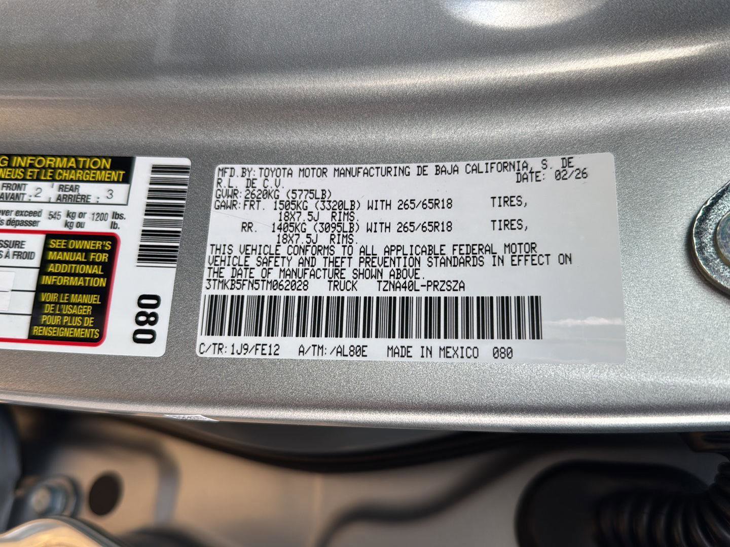 New 2026 Toyota Tacoma TRD Sport image 30