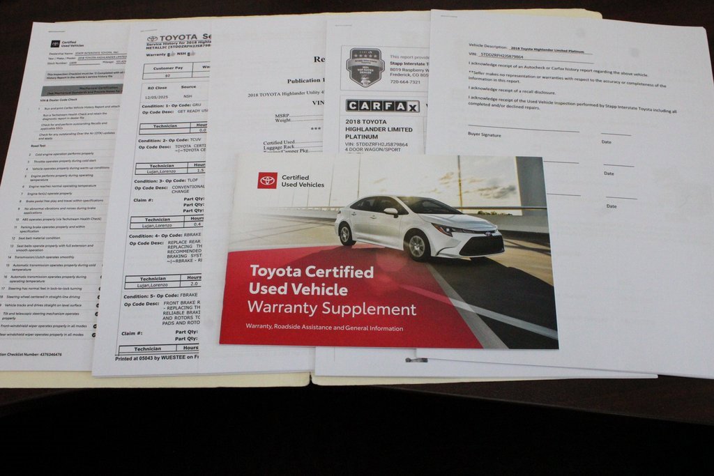 Certified 2018 Toyota Highlander Limited Platinum image 30