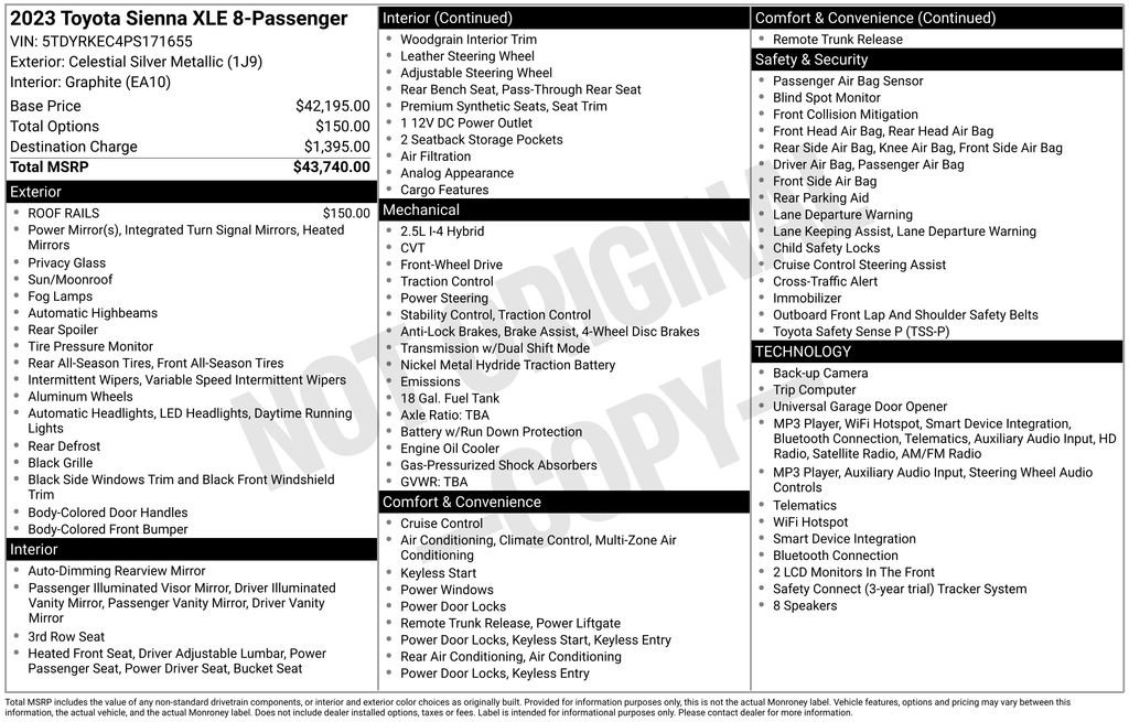 Used 2023 Toyota Sienna XLE FWD image 25