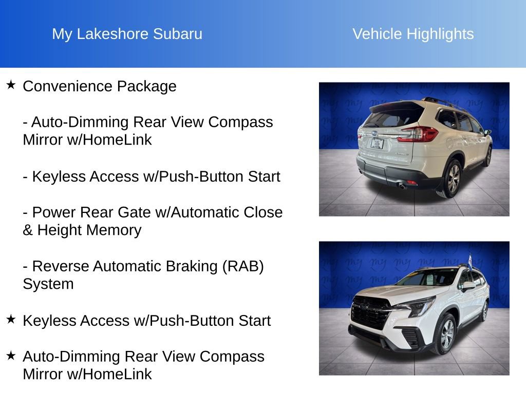 Certified 2024 Subaru Ascent Premium w/ Convenience Package image 7