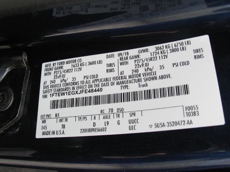 Used 2018 Ford F150 Limited w/ Trailer Tow Package AWD/4WD image 66