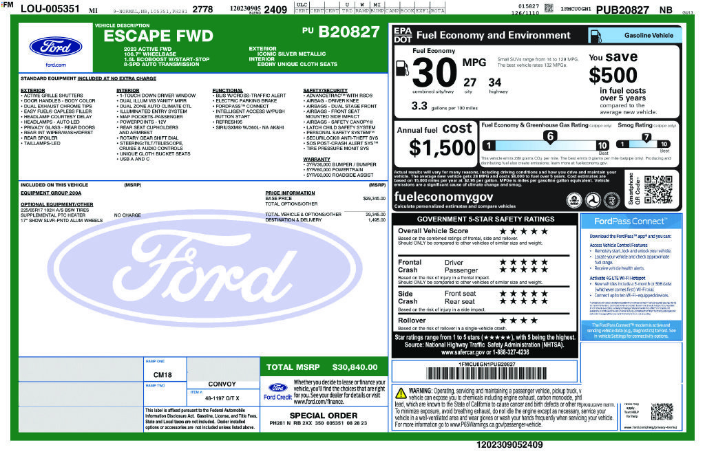 Used 2023 Ford Escape Active FWD image 42