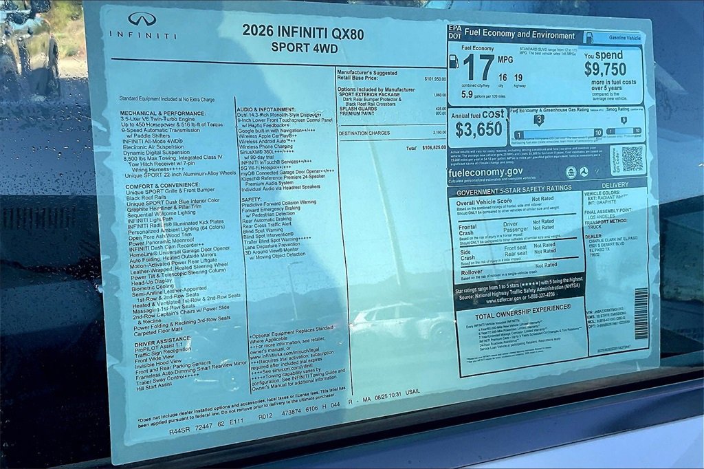 New 2026 INFINITI QX80 4WD image 14