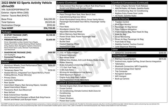 Used 2023 BMW X3 sDrive30i w/ M Sport Package image 5