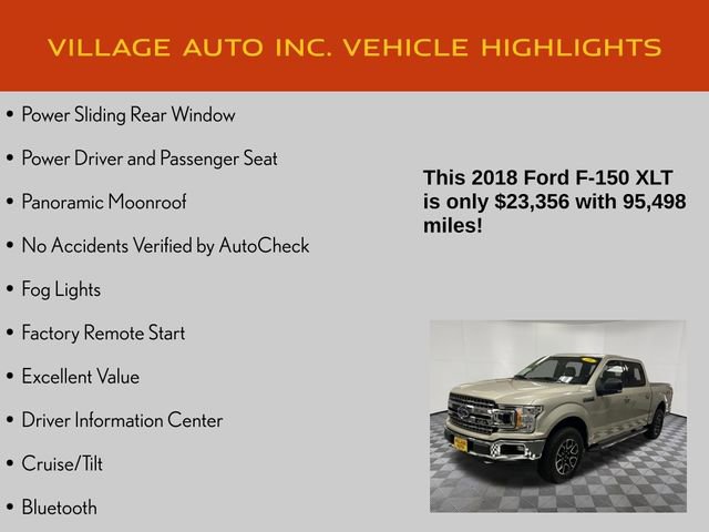 Used 2018 Ford F150 XLT w/ Equipment Group 302A Luxury image 14