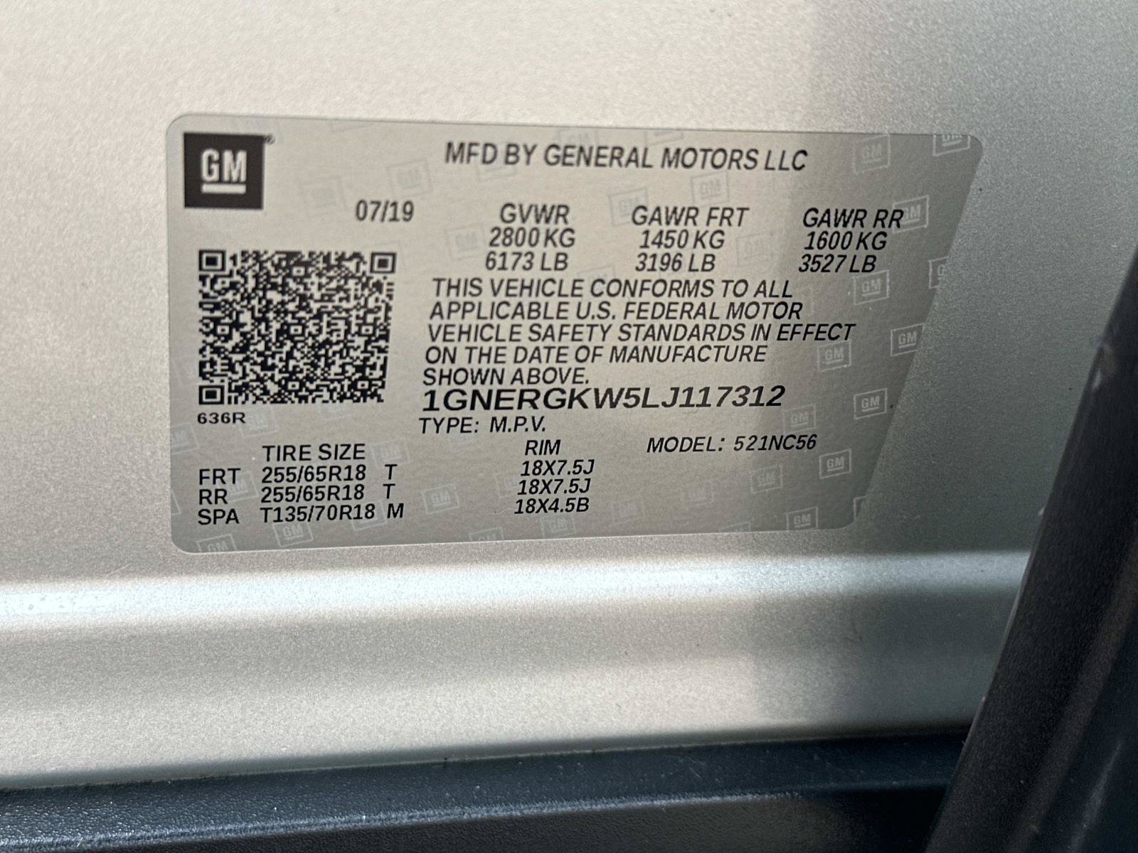 Certified 2020 Chevrolet Traverse LT FWD image 17