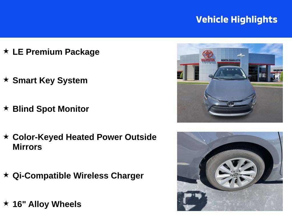 Used 2025 Toyota Corolla LE w/ LE Premium Package image 4