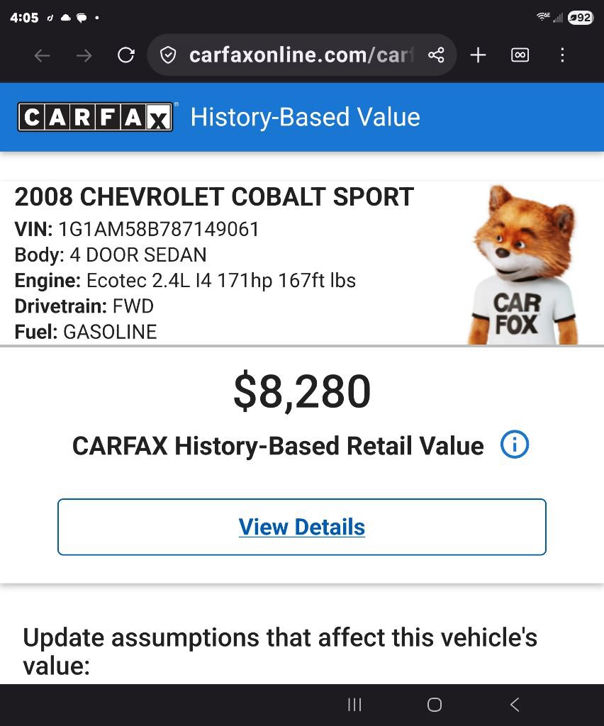 Used 2008 Chevrolet Cobalt Sport FWD image 6