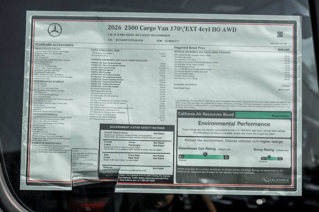 New 2026 Mercedes-Benz Sprinter 2500 image 23