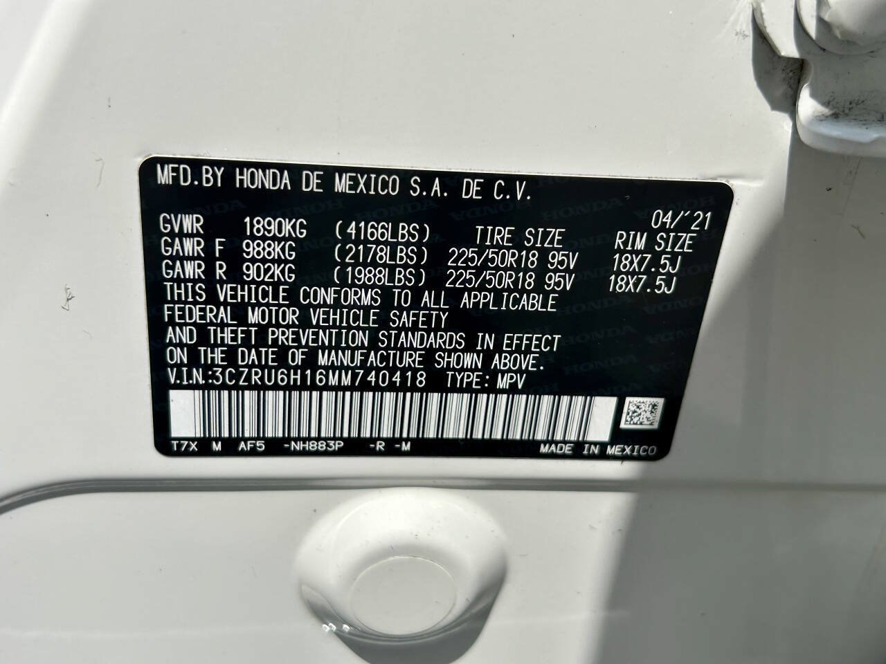 Used 2021 Honda HR-V Sport image 30