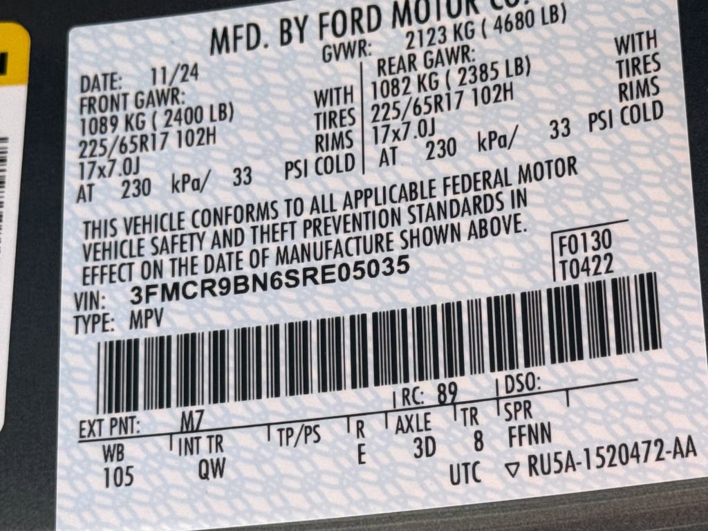 Used 2025 Ford Bronco Sport Big Bend w/ Convenience Package image 28