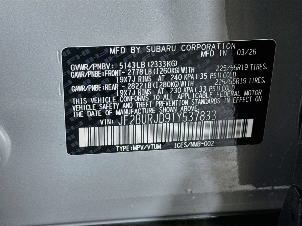 New 2026 Subaru Outback Touring XT AWD/4WD image 43