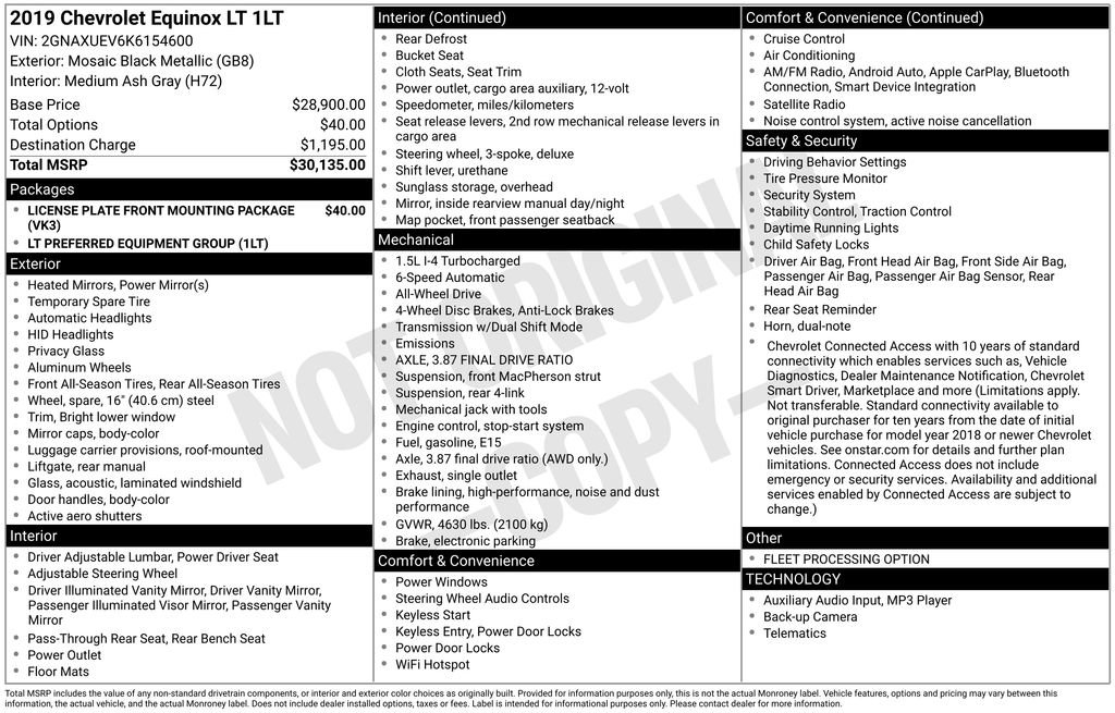 Used 2019 Chevrolet Equinox LT image 35