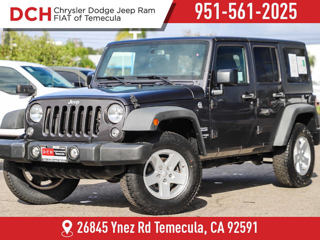 Certified 2018 Jeep Wrangler Unlimited Sport S