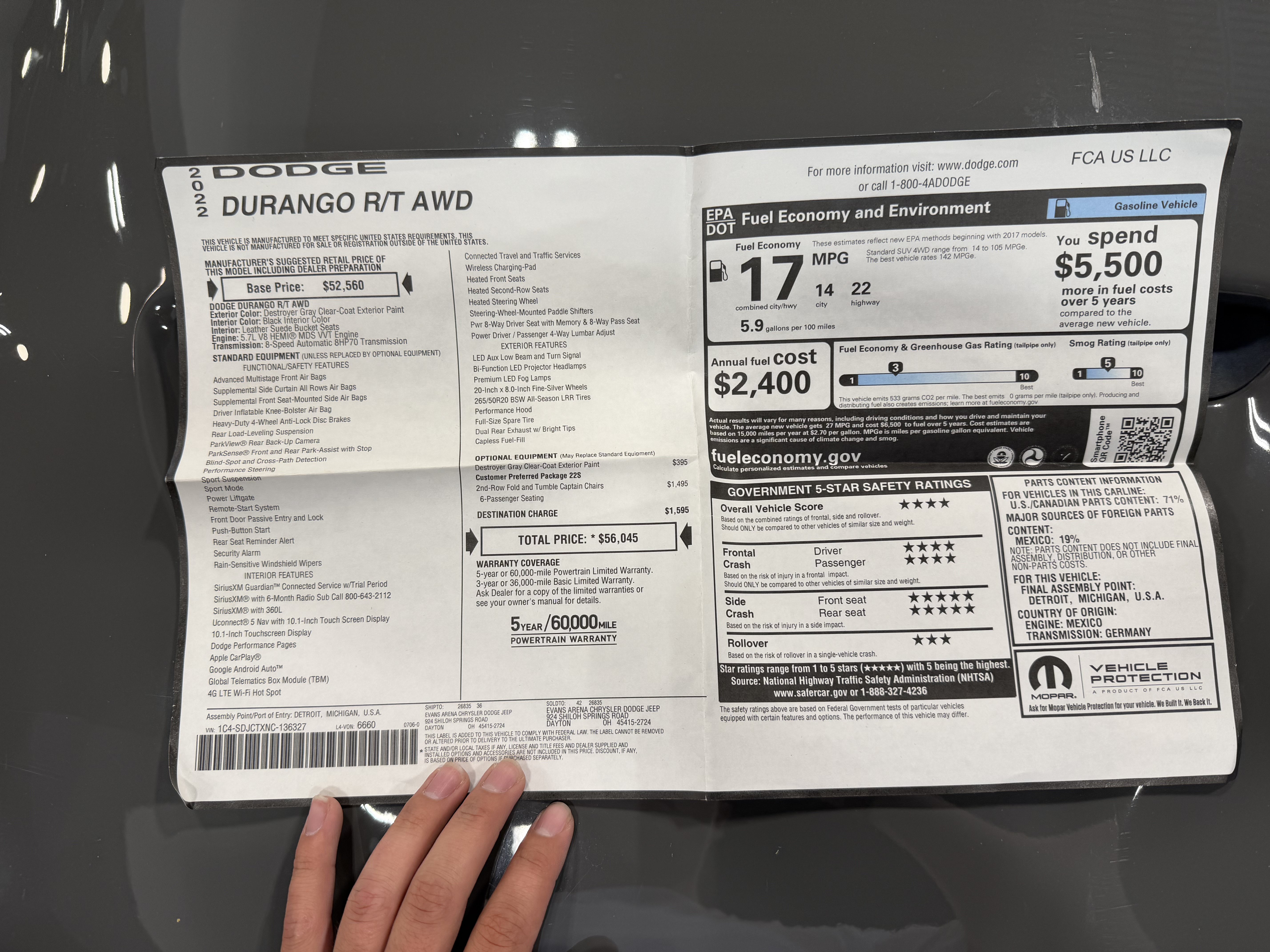 Used 2022 Dodge Durango R/T AWD/4WD image 5