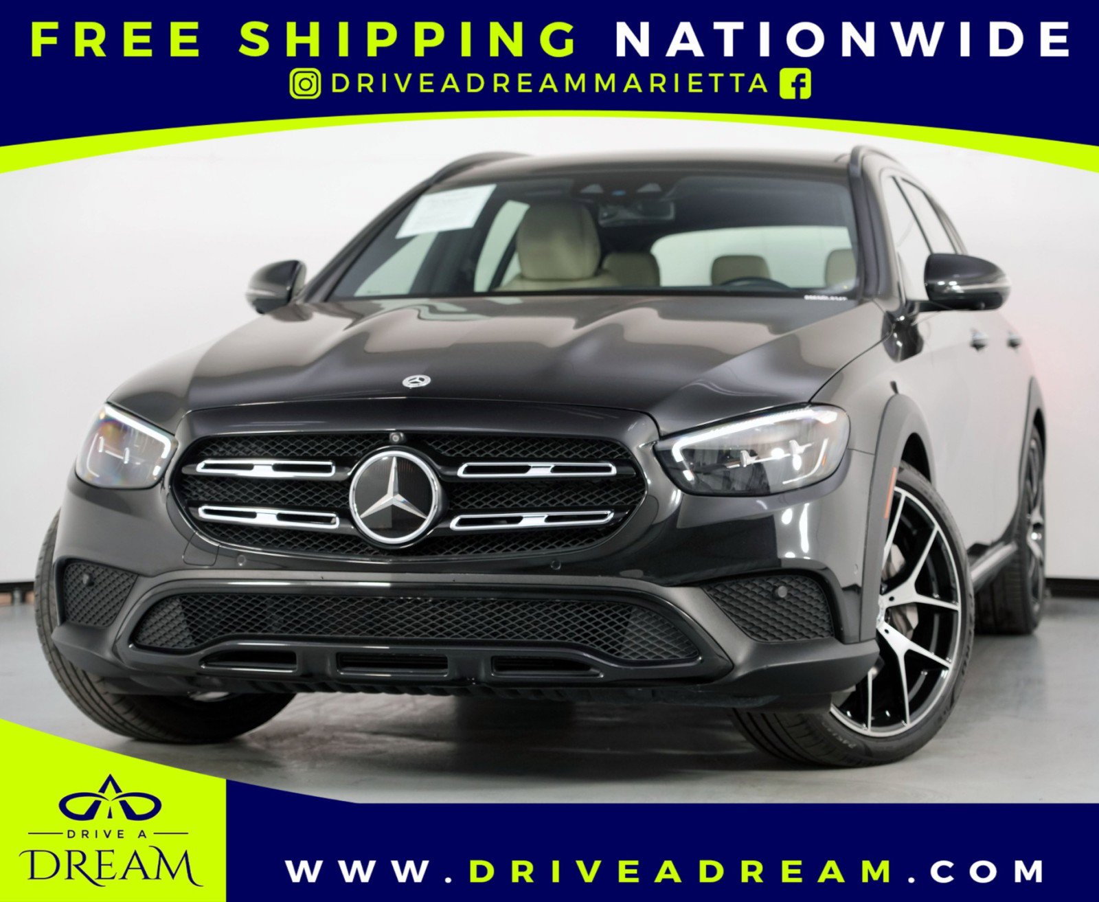 Used 2022 Mercedes-Benz E 450 4MATIC All-Terrain Wagon w/ Driver Assistance Package image 1