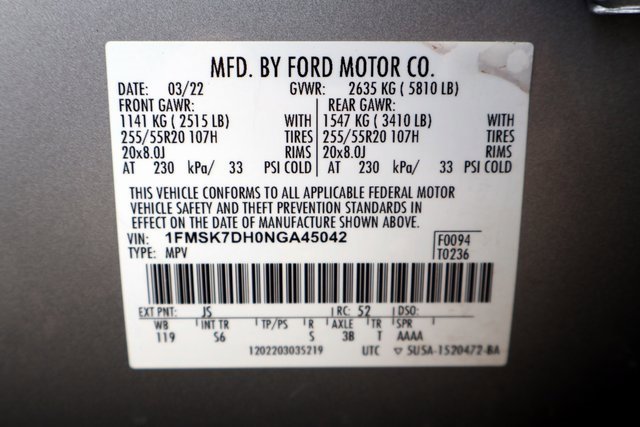 Certified 2022 Ford Explorer XLT w/ Equipment Group 202A image 40