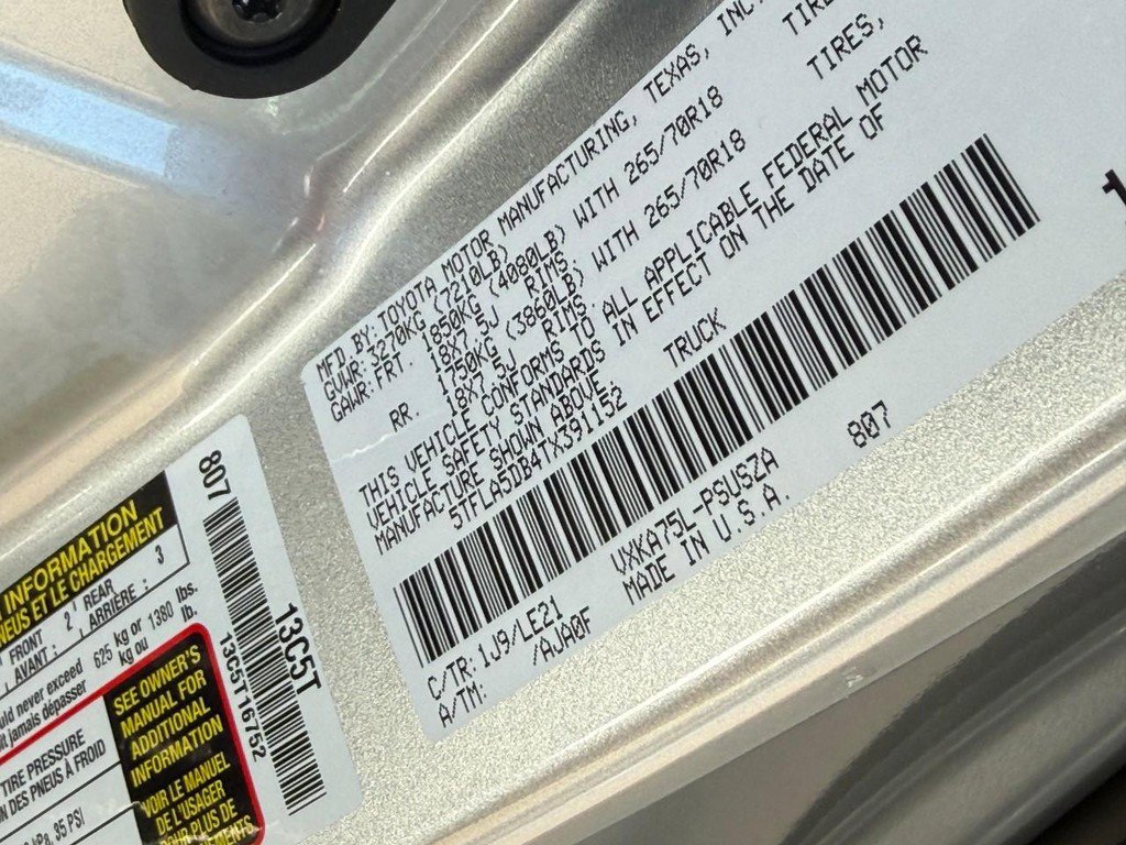 New 2026 Toyota Tundra SR5 AWD/4WD image 21