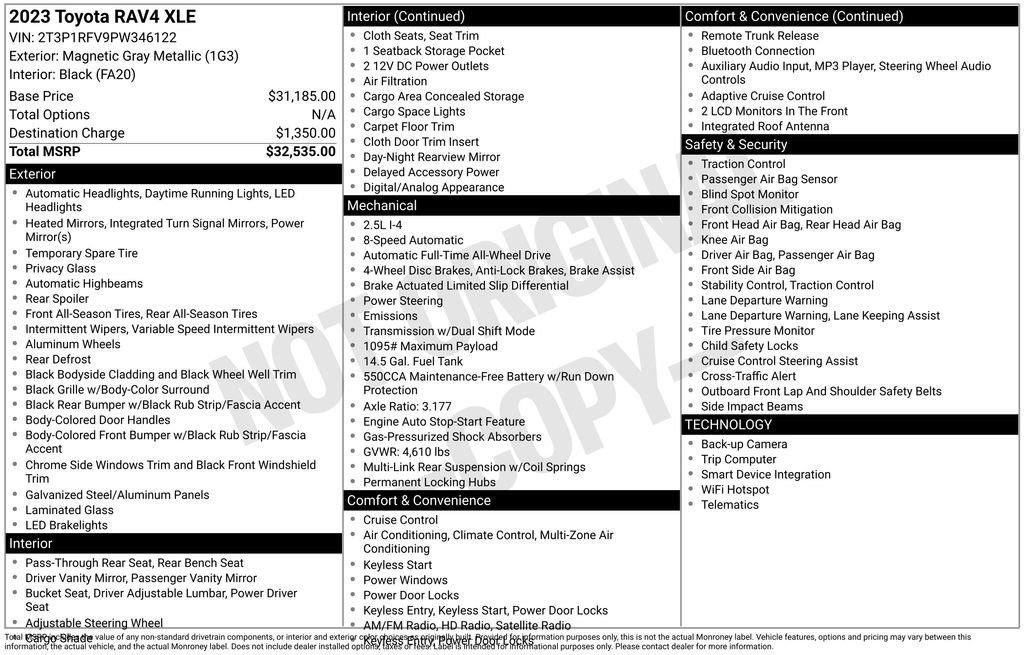 Used 2023 Toyota RAV4 XLE image 10