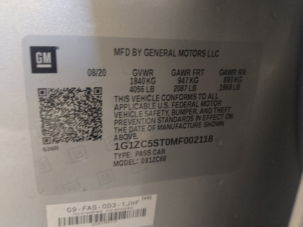 Used 2021 Chevrolet Malibu LS FWD image 33