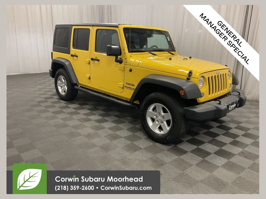 Used 2015 Jeep Wrangler Unlimited Sport w/ Quick Order Package 24S AWD/4WD image 1
