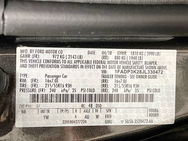 Used 2018 Ford Focus SE FWD image 11