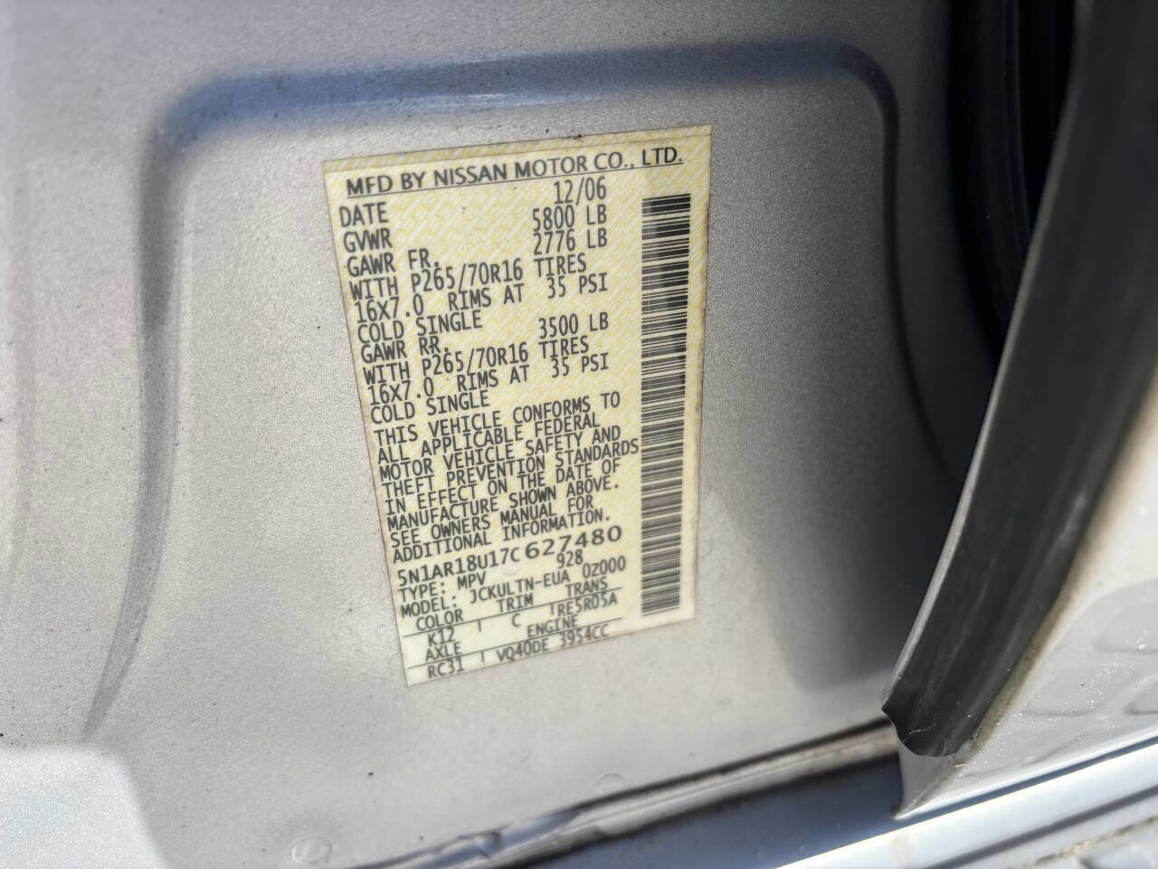 Used 2007 Nissan Pathfinder SE image 10