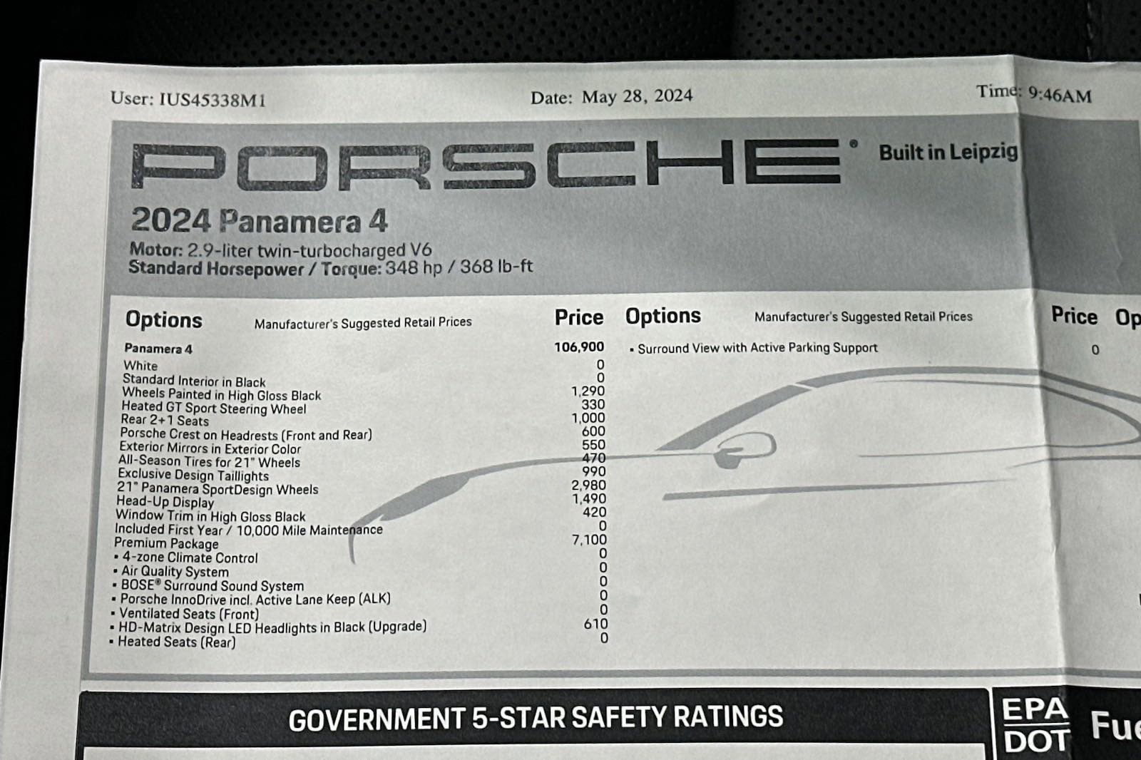 Certified 2024 Porsche Panamera 4 image 48