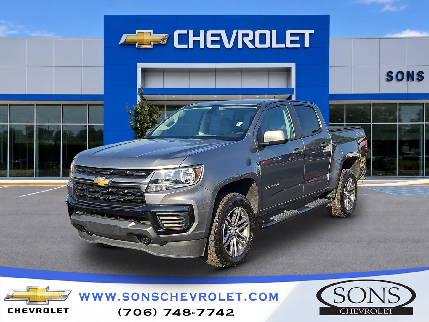 Certified 2022 Chevrolet Colorado W/T w/ Custom Special Edition AWD/4WD image 1