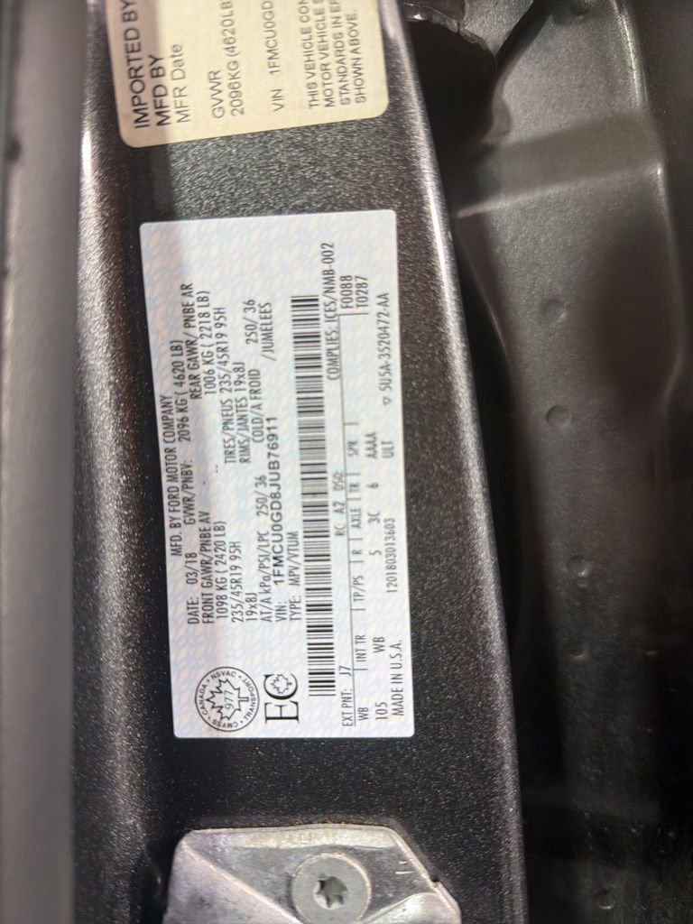 Used 2018 Ford Escape SE w/ SE SYNC Package FWD image 51