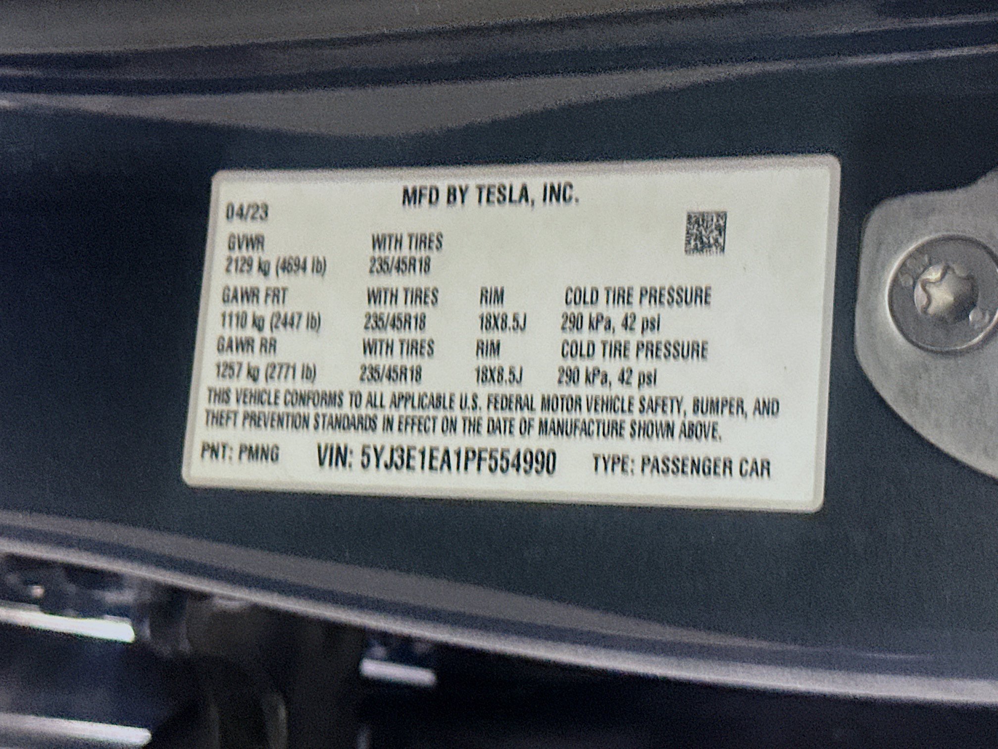 Used 2023 Tesla Model 3 Standard Range RWD image 12