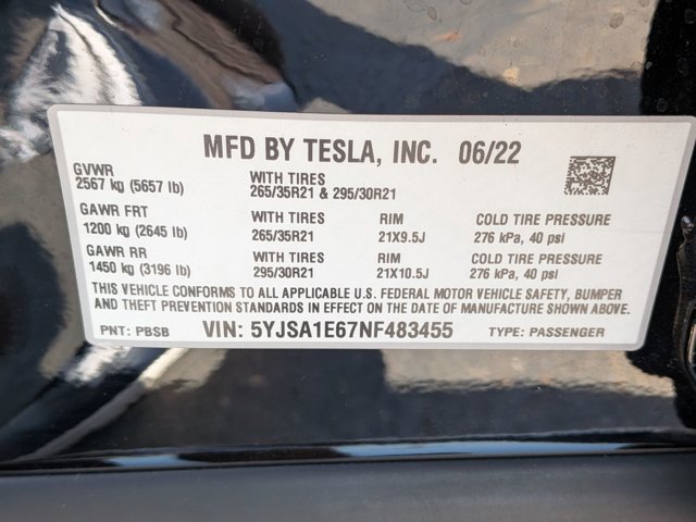 Used 2022 Tesla Model S Plaid image 25