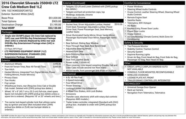 Used 2016 Chevrolet Silverado 2500 LTZ image 4