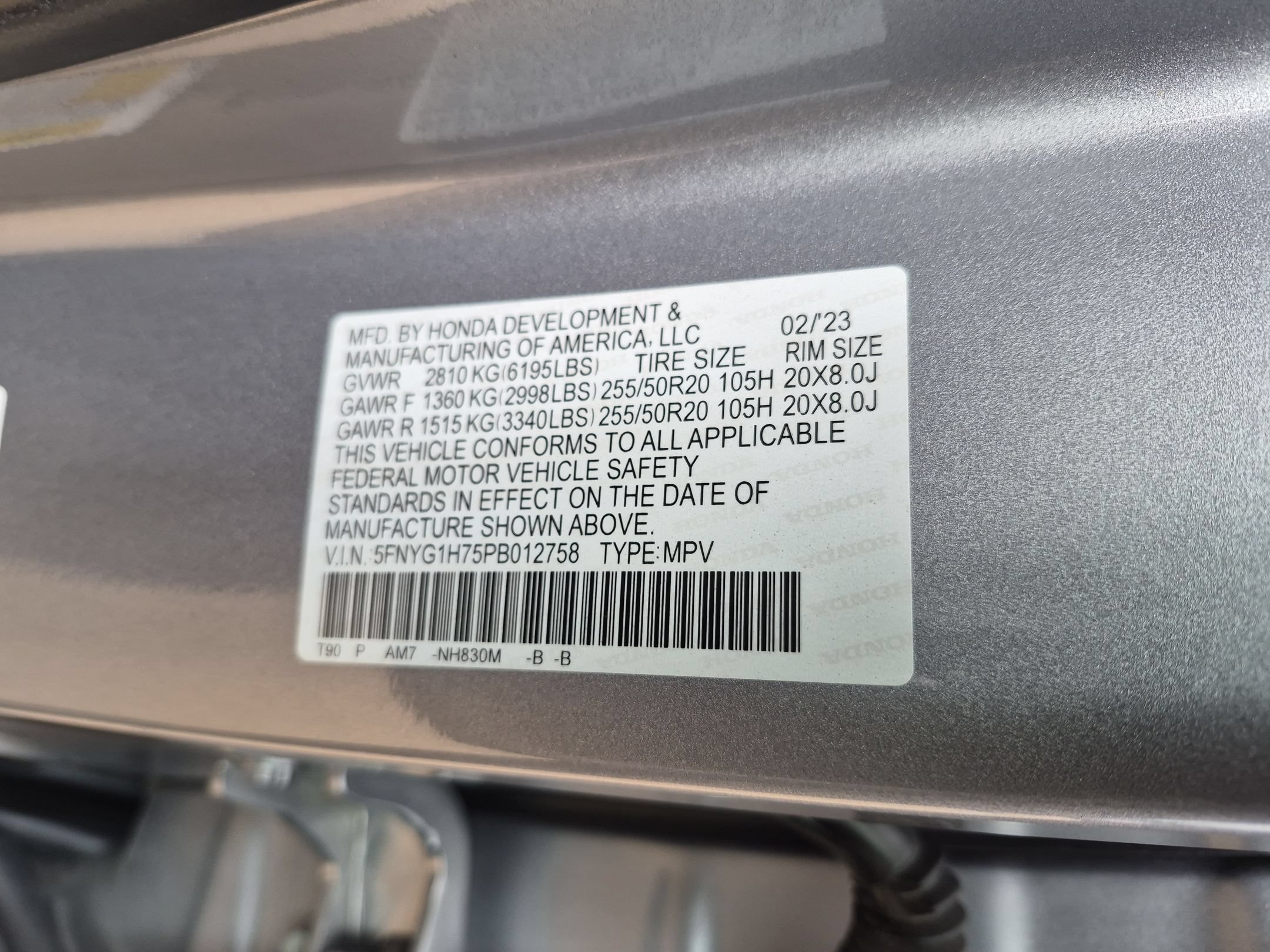 Certified 2023 Honda Pilot Touring image 35