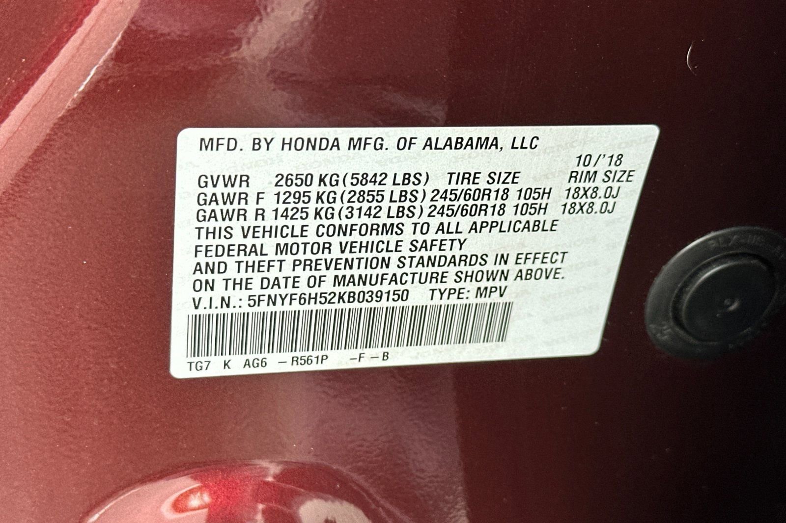 Used 2019 Honda Pilot EX-L image 54