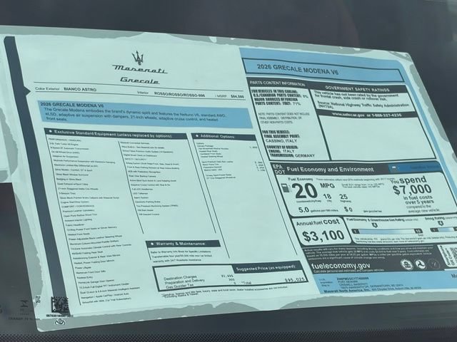New 2026 Maserati Grecale Modena AWD/4WD image 46