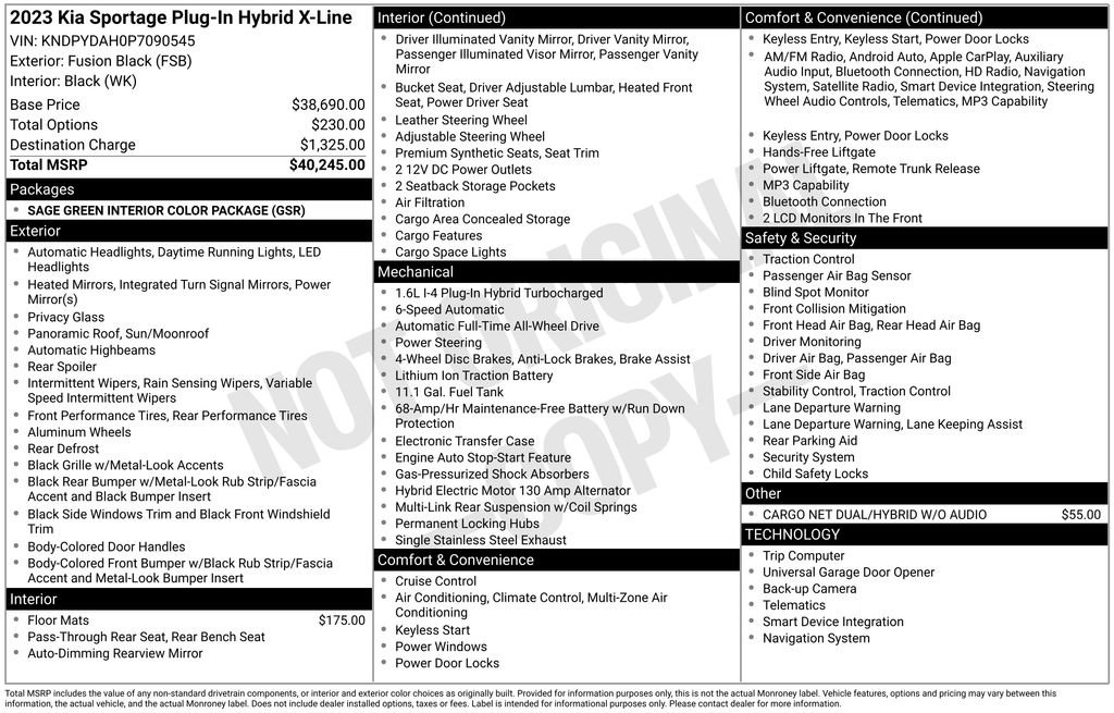 Certified 2023 Kia Sportage X-Line AWD/4WD image 31