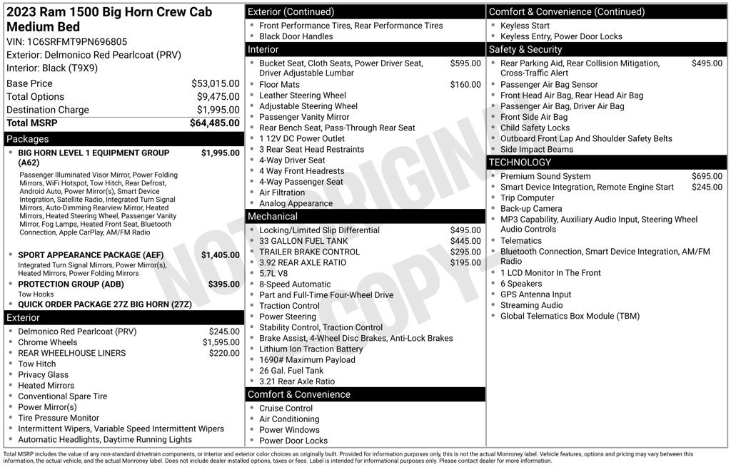 Used 2023 RAM 1500 Big Horn AWD/4WD image 37